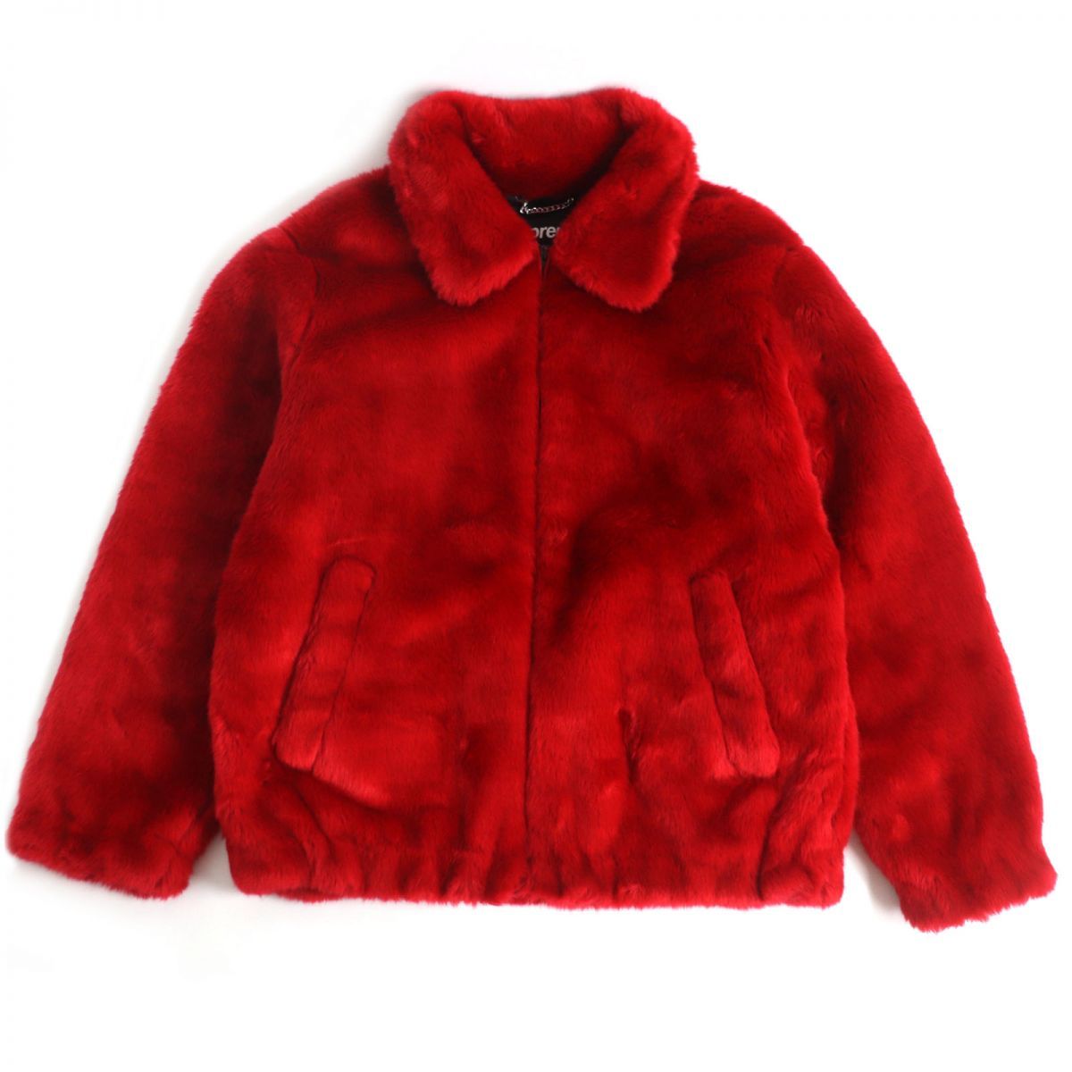 極美品□Supreme/シュプリーム Faux Fur Bomber Jacket バックロゴ 裏