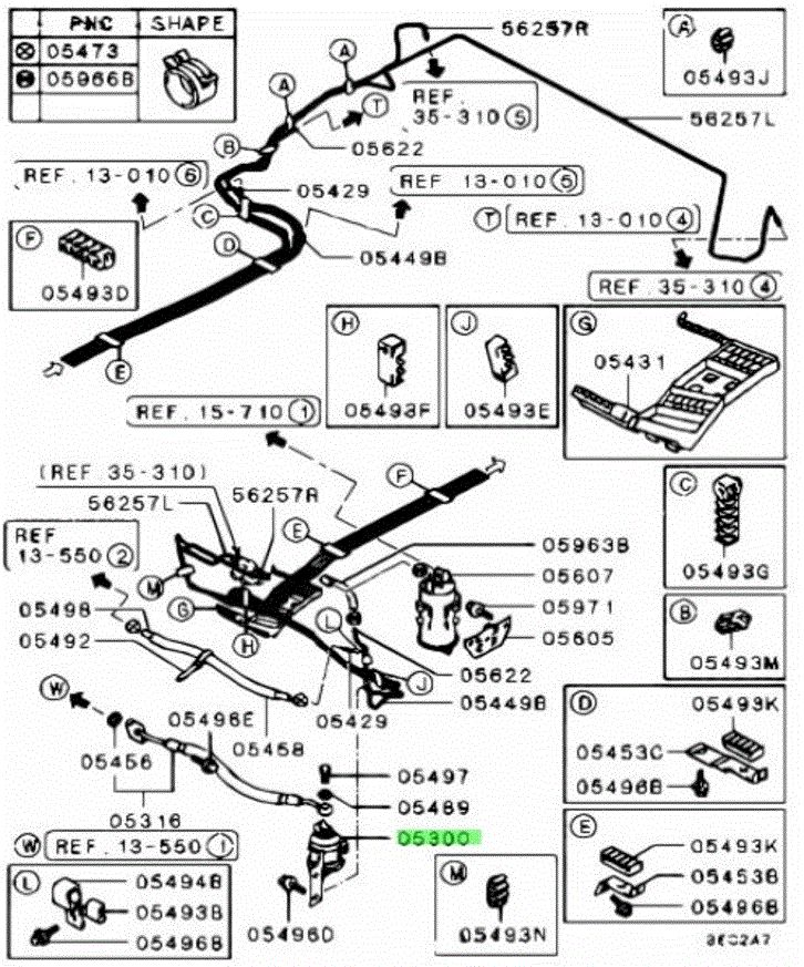 ミツビシ 純正 ランエボ 4 5 6 CJ1A フューエル フィルター Lancer