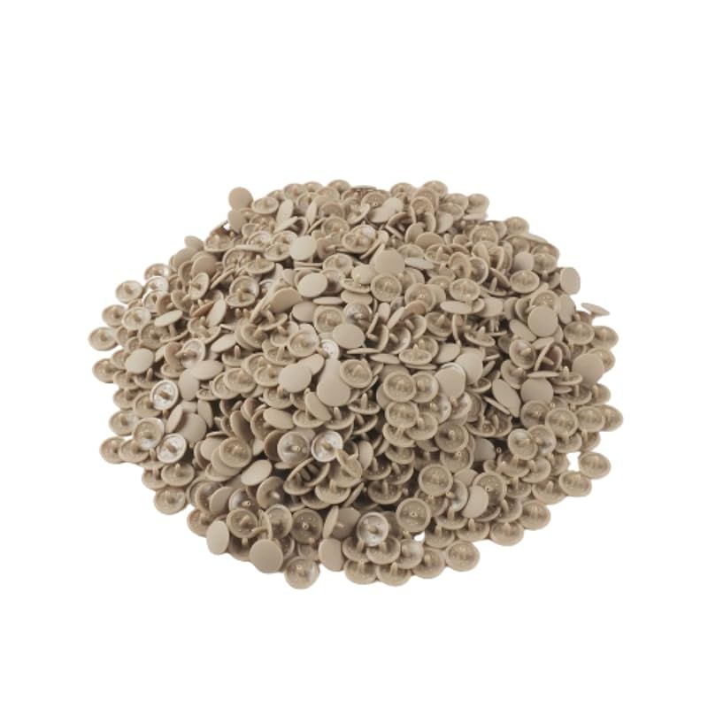 KIYOHARA サンコッコー プラスナップ 業務用 大容量 パック 1000組入 直径 13mm ベージュ 取り扱い説明書付き SUN15-77G