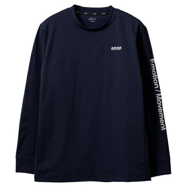 DESCENTE デサント SUNSCREEN スリーブロゴ ロングスリーブシャツ ネイビー Oサイズ DMMVJB56 NV | スポーツ ウエア 服 衣類 機能性 トップス シャツ ロングスリーブ 長袖 生地 ストレッチ性 伸縮性 遮