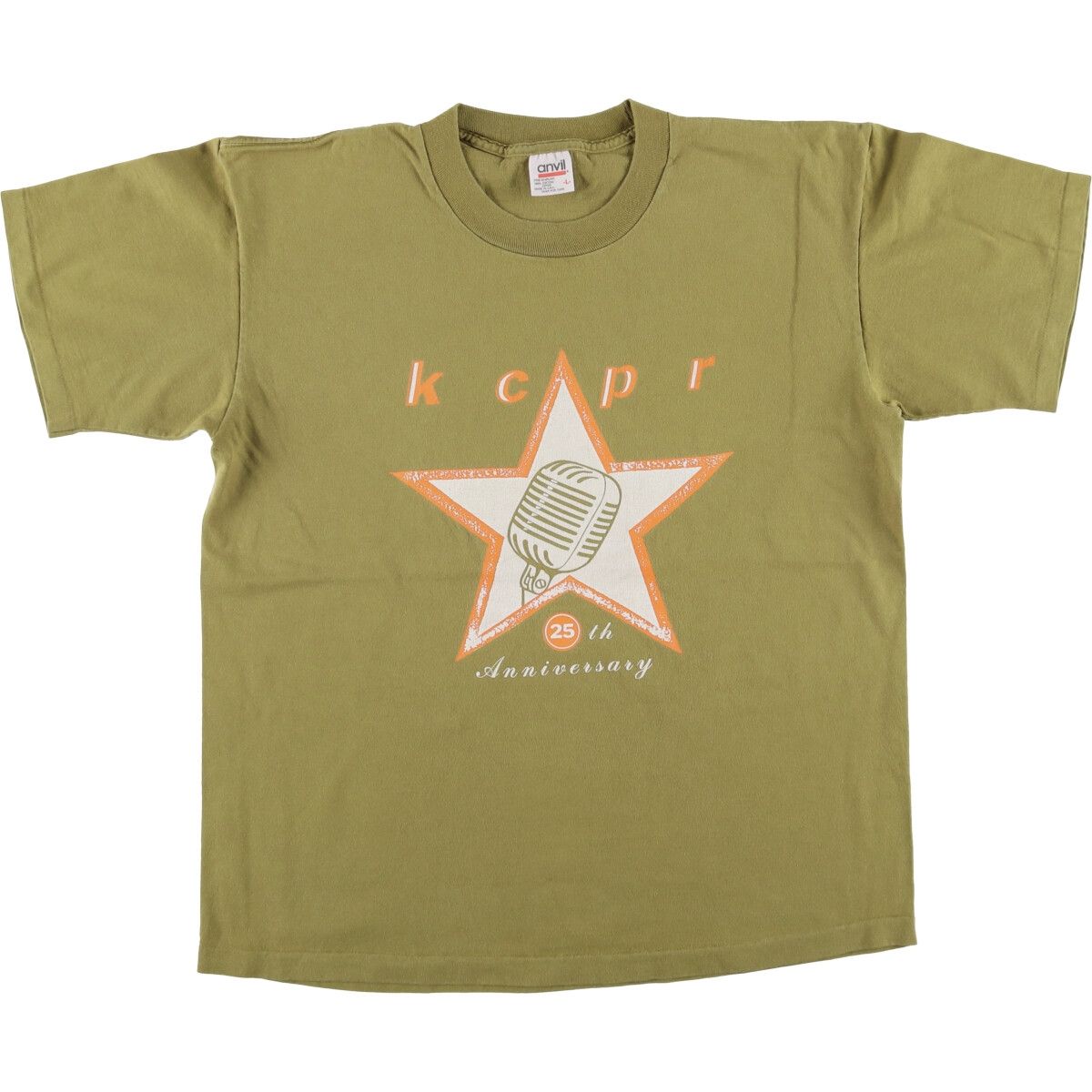 古着 90年代 アンビル Anvil プリントTシャツ USA製 メンズL相当