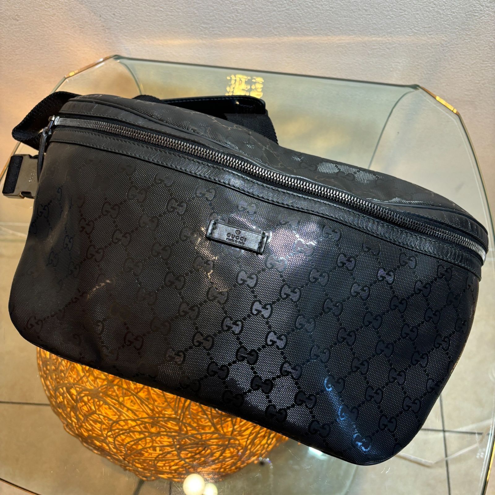 ΩNA3399 大人気！GUCCI グッチ 211110 ボディバッグ ウエストバッグ GG
