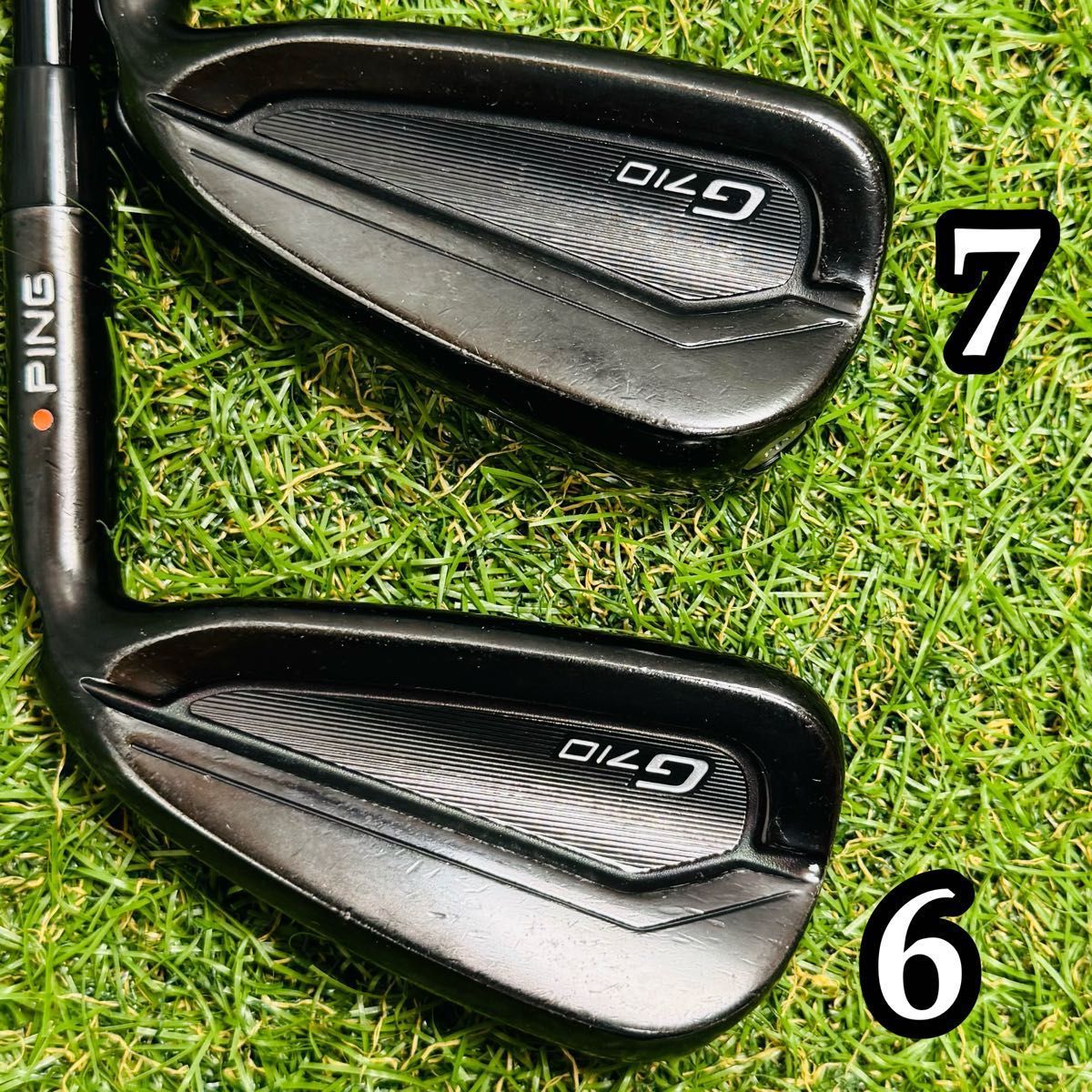 【良品】初心者推奨 ピン G710 オレンジドット メンズアイアンセット 5本 良品】初心者推奨 ピン G710 オレンジドット メンズアイアン