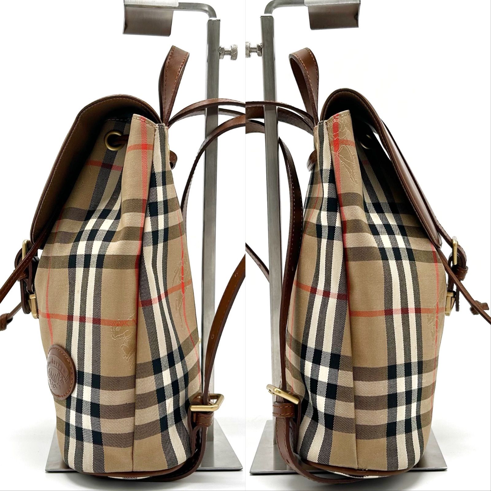 レア✨美品 BURBERRY リュック ノバチェック シャドーホース