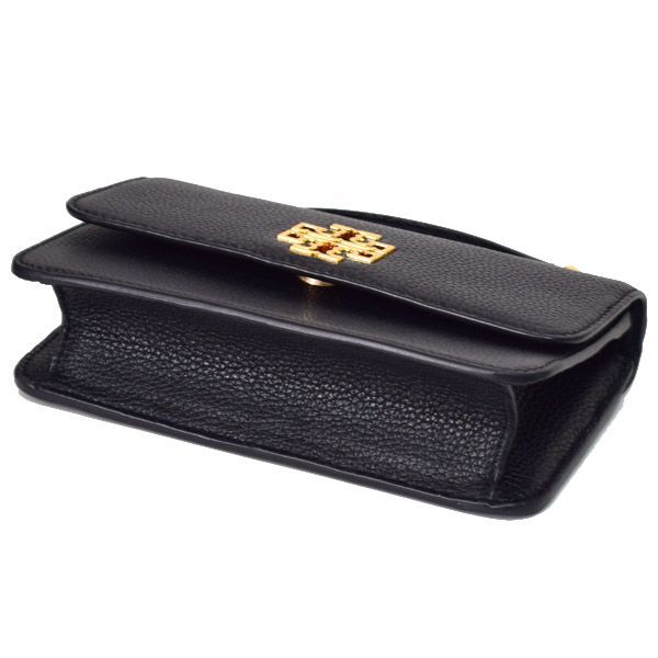 トリーバーチ バッグ TORY BURCH ぺブルレザー ブリテン ロゴ ミニ トップ ハンドル 2way クロスボディ 斜めがけ ショルダー  ハンドバッグ ブラック 88334 - メルカリ