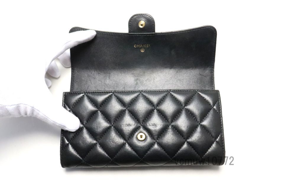 近年モデル希少美中古□CHANEL 31番台 マトラッセ GD金具 レザー 2  