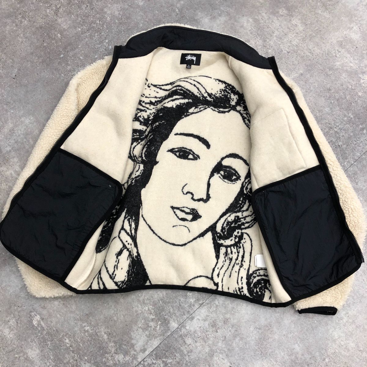 STUSSY ステューシー VENUS JACQUARD SHERPA JACKET ヴィーナス 