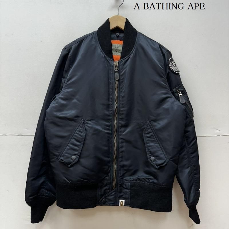 A BATHING APE シャーク MA-1 フライトジャケット XL A BATHING APEア