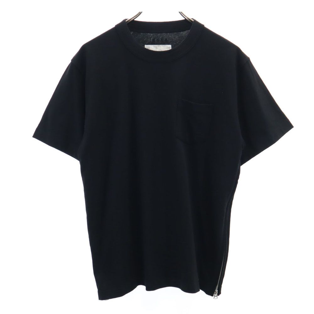 サカイ 日本製 半袖 Tシャツ 1 ブラック Sacai ポケT メンズ