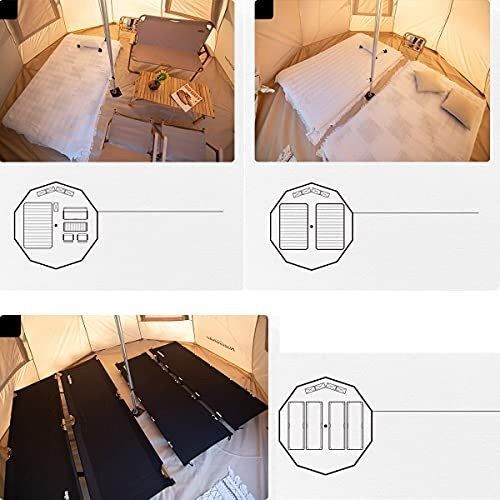 nature hikeワンポールテント綿布テントコットン仕様 防水綿のキャンバス nature hikeワンポールテント綿布テントコットン仕様 防水綿の