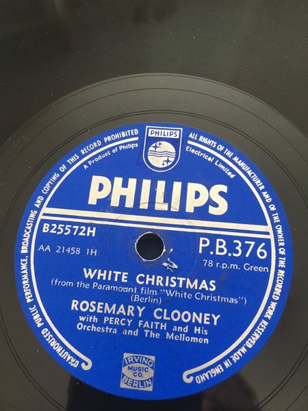 英78RPM/SP Rosemary Clooney, Percy Faith White Christmas