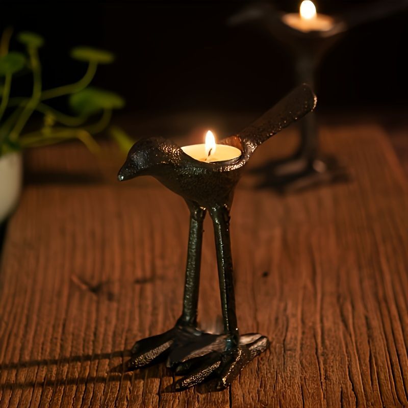 华丽な キャンドルホルダー キャンドルスタンド バードキャンドルホルダー トリ 鳥 2個セット 鉄 ヴィンテージ風 インテリア 装飾 パーティー リビング ダイニング オシャレ 数量限定！