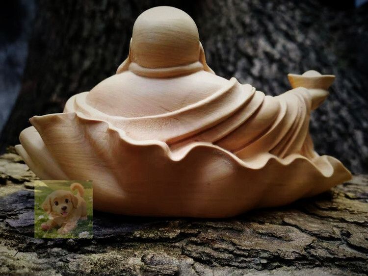 総柘植材 木彫仏像