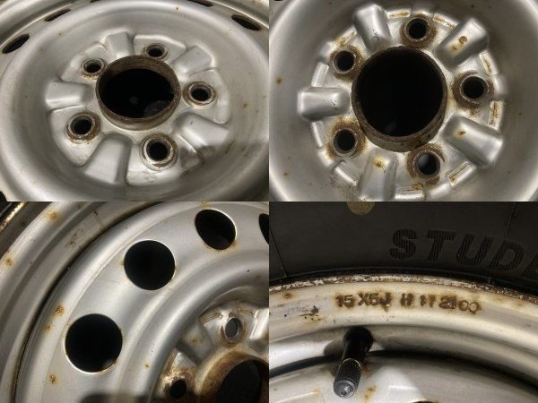 YK G075 175/80R15】スタッドレス【パジェロミニ 純正ホイール  