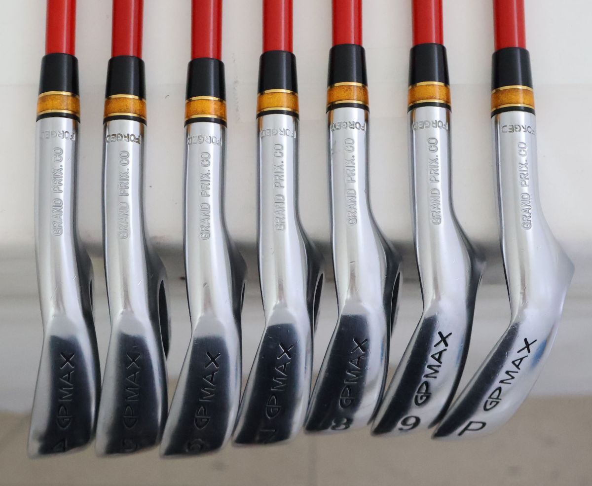 ○GRANDPRIX（グランプリ）☆GP MAX-555 アイアン 7本セット HI-CARBON