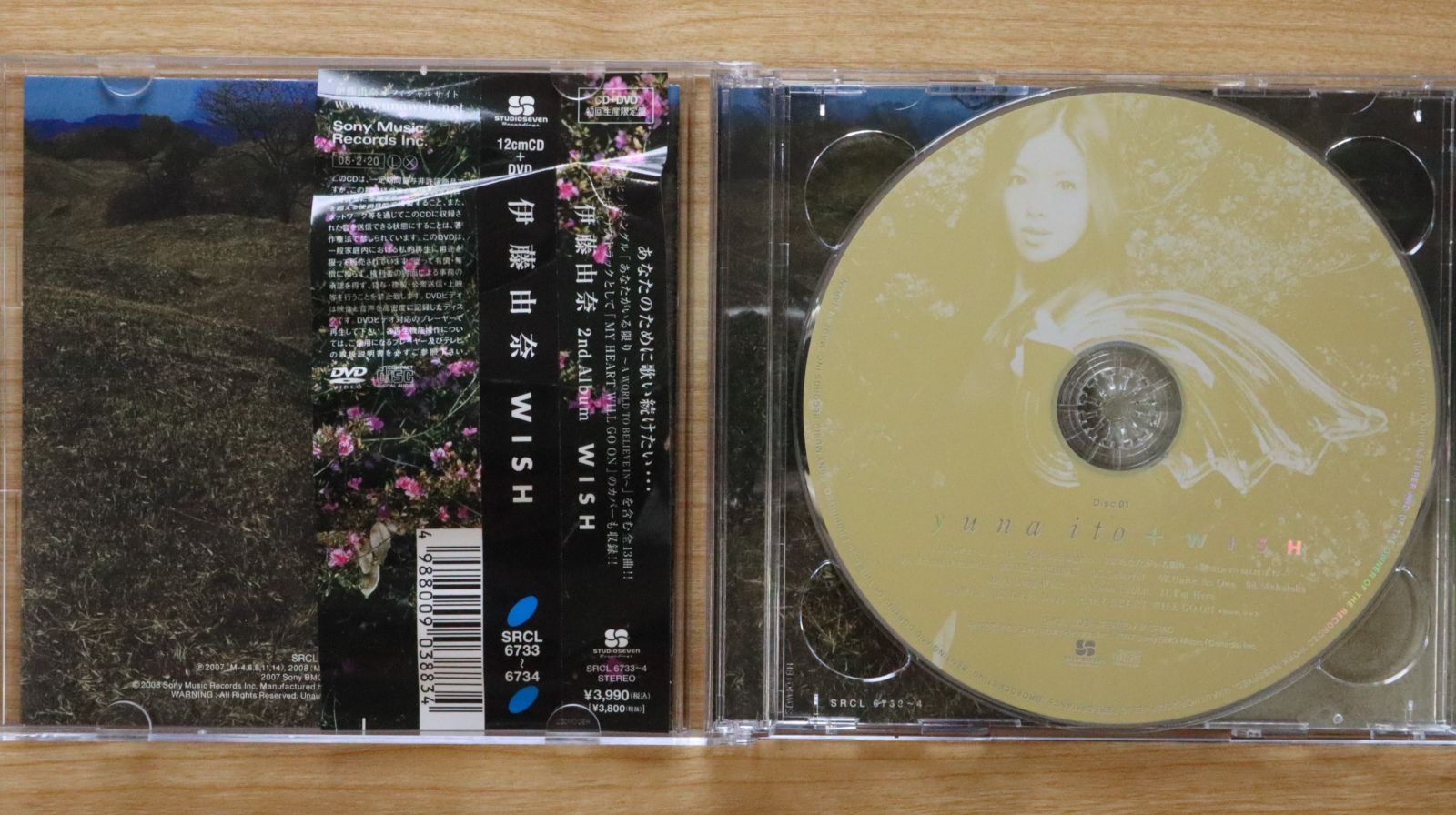 国内盤CD☆伊藤由奈/YUNA ITOU□ WISH(初回生産限定盤)(DVD付