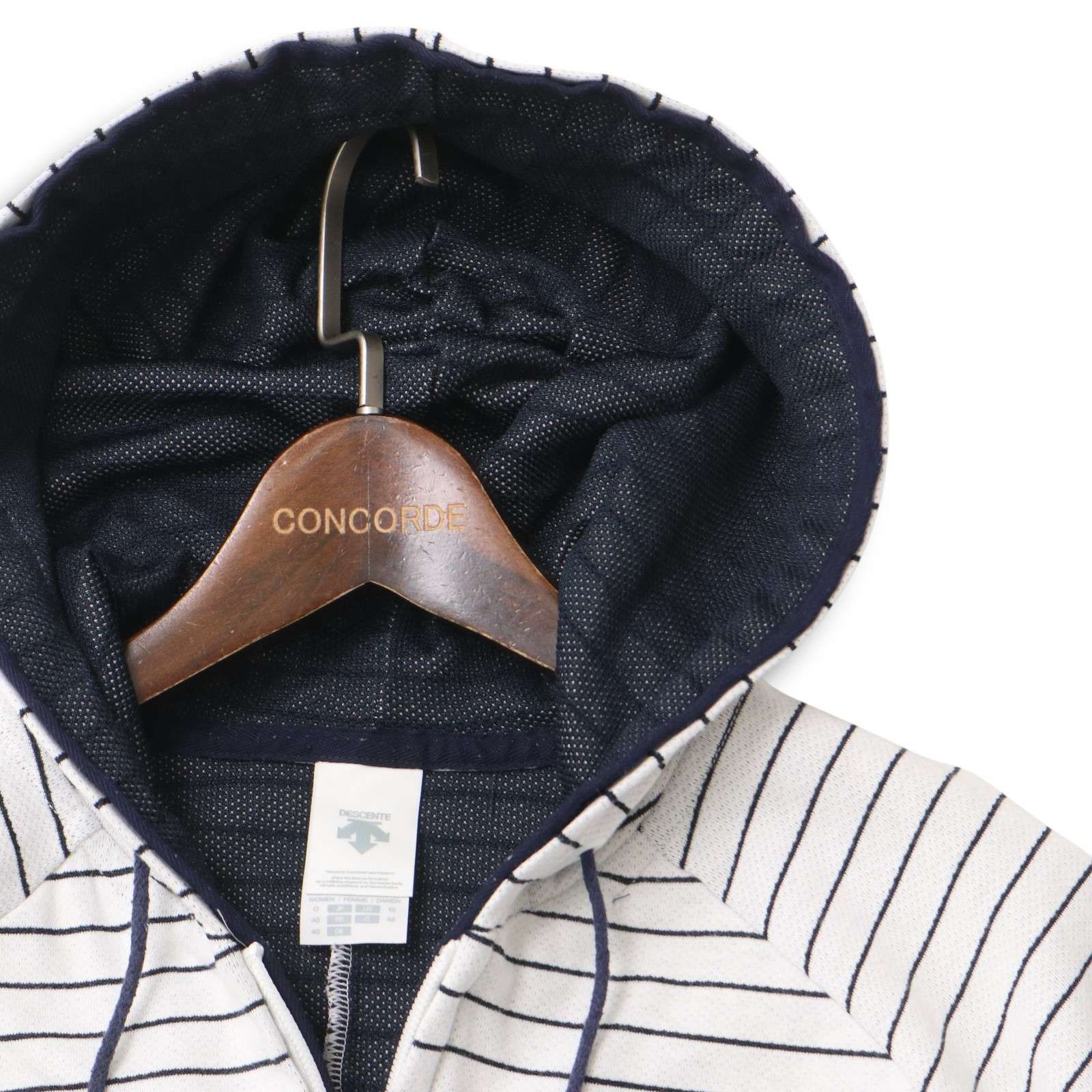 DESCENTE デサント Move Sport☆ ボーダー フルジップ 半袖