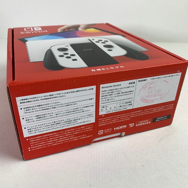 中古美品】 未使用品 Nintendo Switch(有機ELモデル) Joy-Con(L 中古美品】 未使用品 Nintendo Switch(有機ELモデル) Joy-Con(L