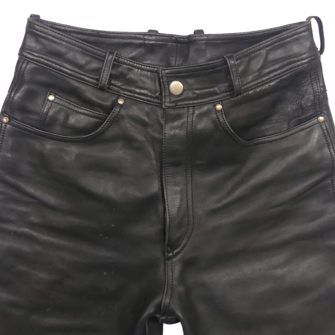 【本革】ハーレーダビッドソン リアルマッコイズ レザーパンツ 黒 W32 n50473-1.jpg