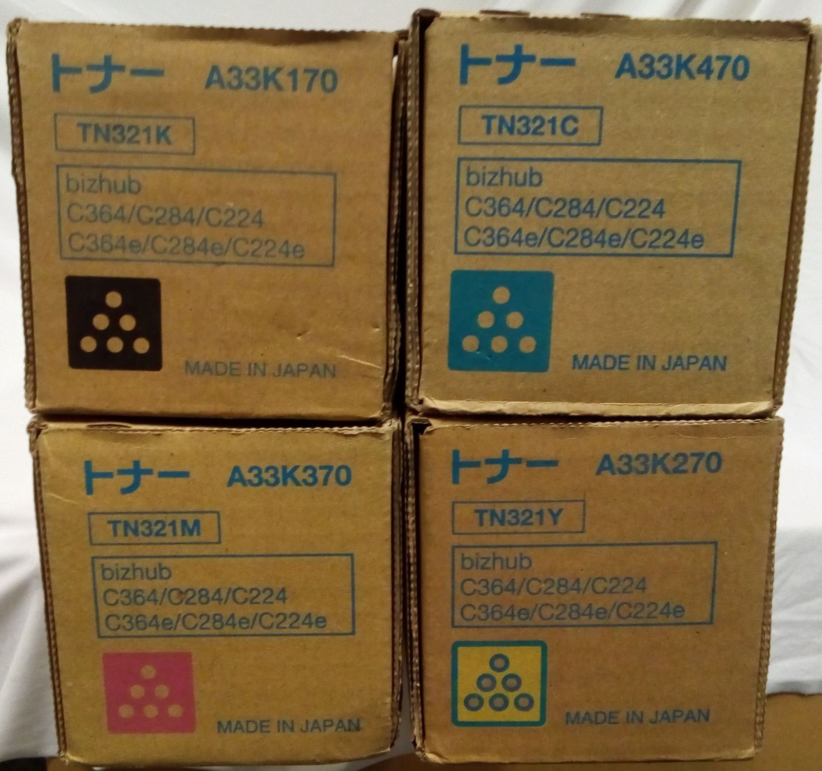 TN321 トナー 4色5点 新品未使用 KONICA MINOLTA - コニカミノルタ