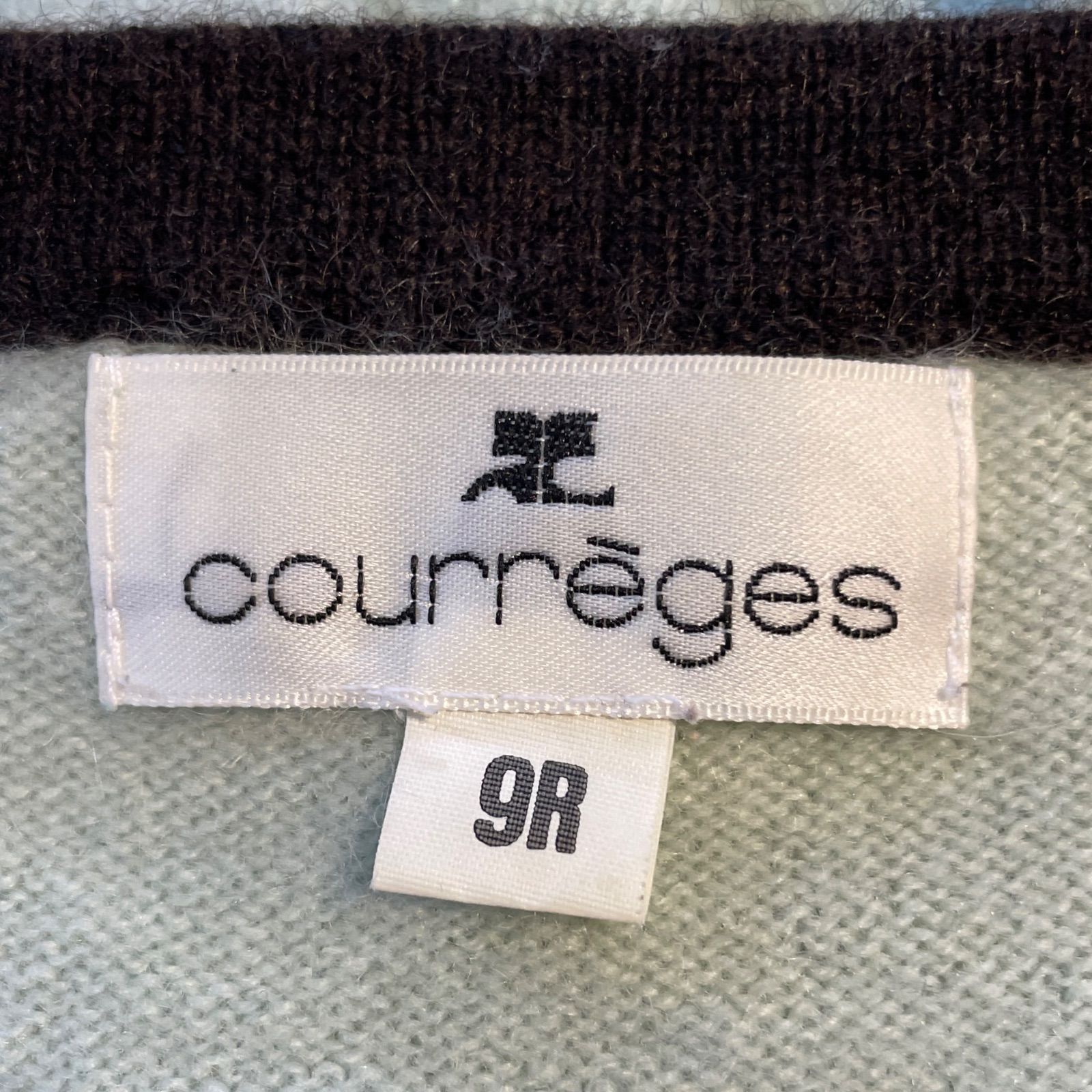 courreges クレージュ　レディース　9Rサイズ　ニット　ライトグリーン courreges クレージュ レディース 9Rサイズ ニット ライト