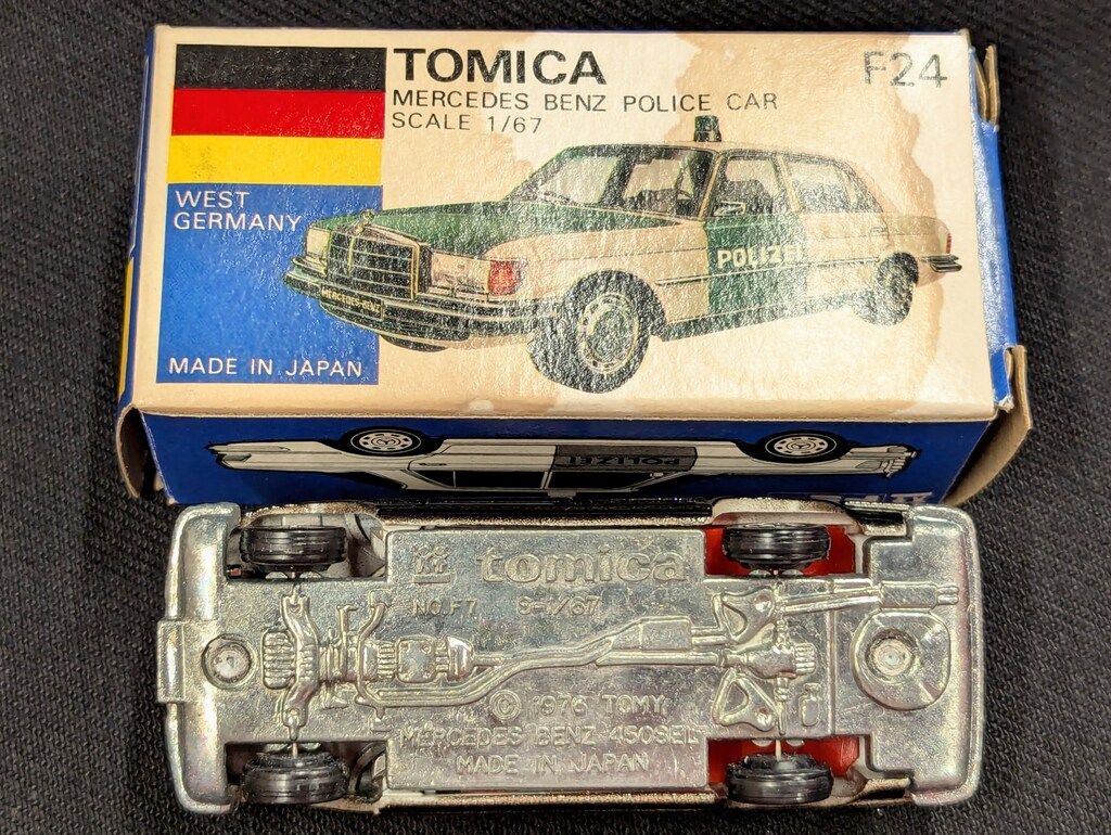 明日まで値下げ☆トミカ メルセデス・ベンツ 450SEL ポリスカー F24 青箱 高島屋 特注 トミカ F24-1-4 メルセデスベンツ 450SEL 静岡