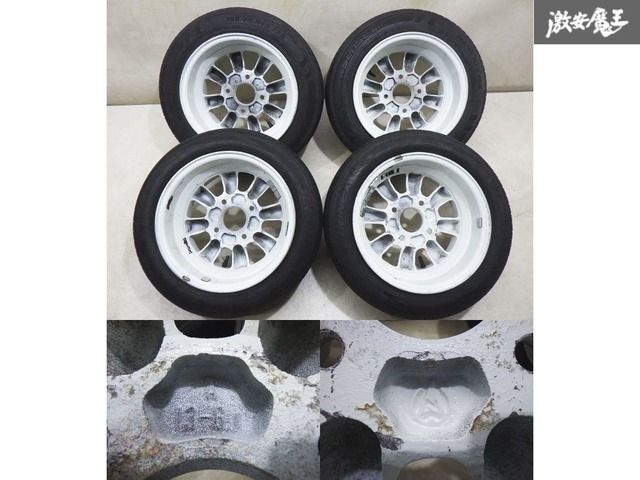 ○RS watanabe ワタナベ 8スポーク 白 13インチ 6J+8 6.5J±0