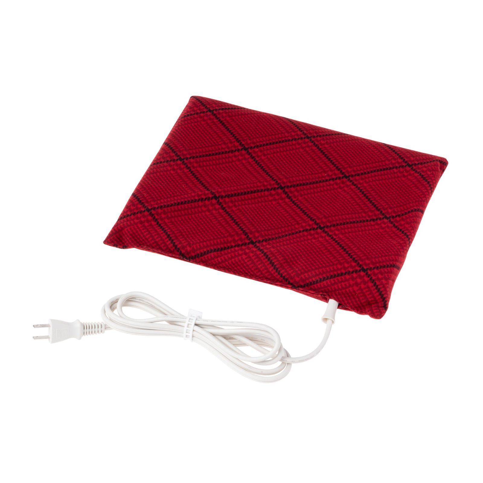 省エネ レトロ コンパクト 赤グレンチェック 26cm×32cm×3cm ソフト VWF152H-AC 電気あんか 広電(KODEN)