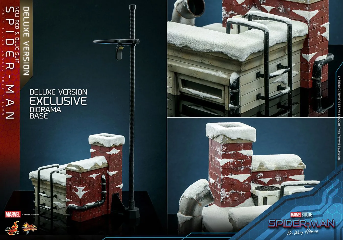 補修品】ホットトイズスパイダーマンニュー・レッド&ブルースーツDX版