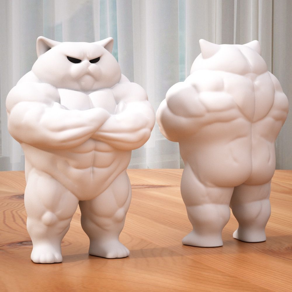 ネコマン　フィギュア　2体セット YELL エール 虚無。猫 弐【種類ランダム】 フィギュア 動物 どうぶつ