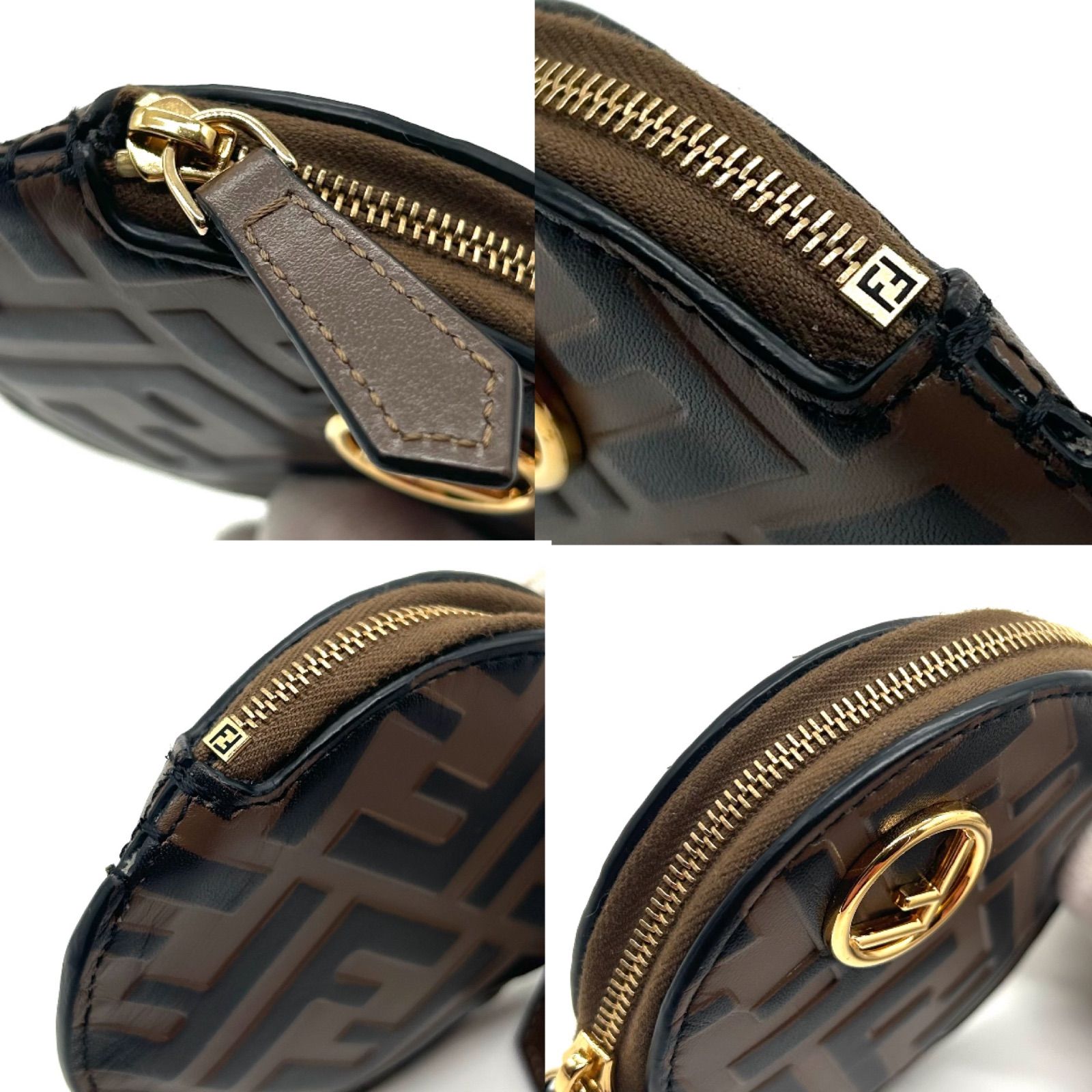 FENDI フェンディ ズッカ 美品 コインケース チャーム 小銭入れ