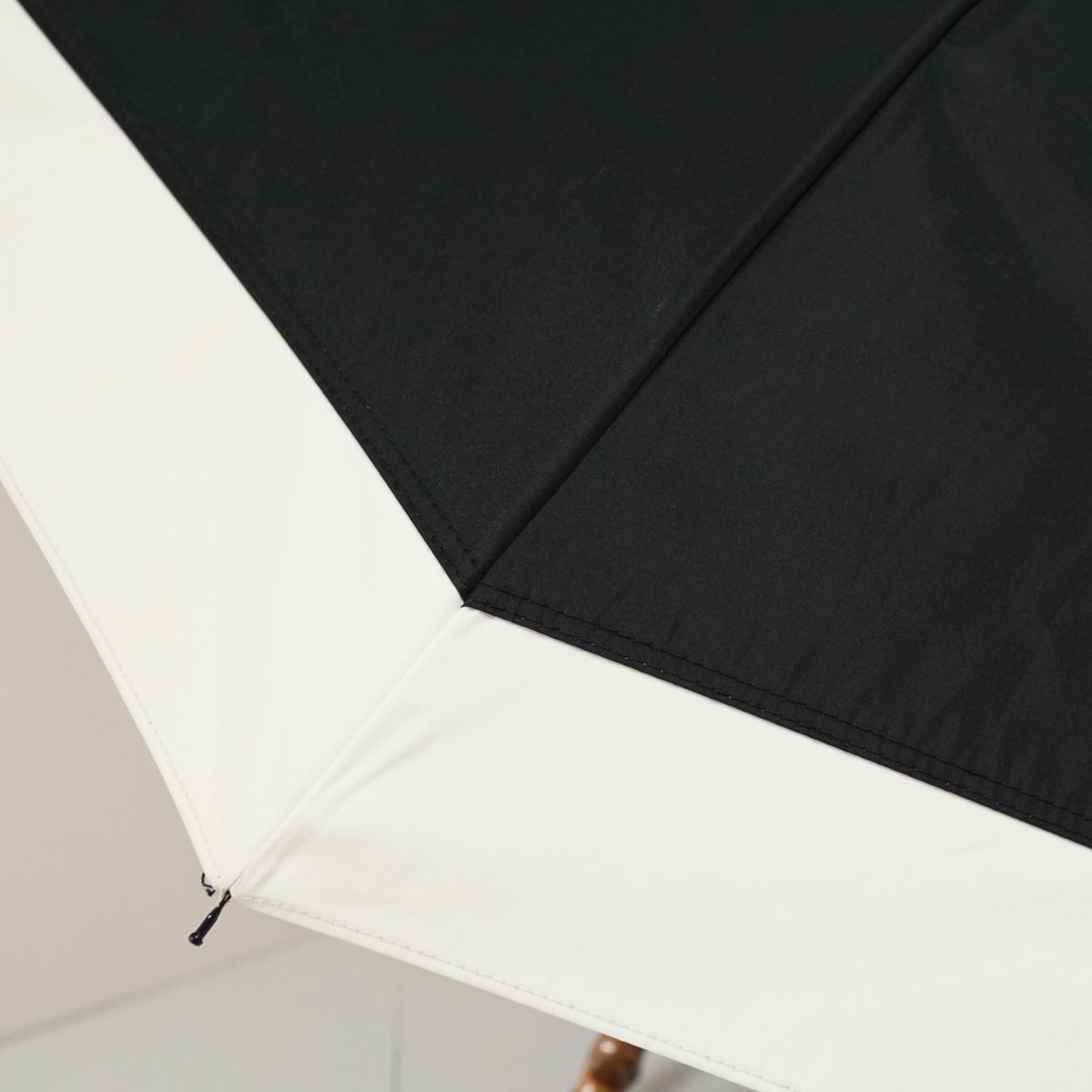 完全遮光折日傘 芦屋ロサブラン USED品 2段折 コンビ ブラック 