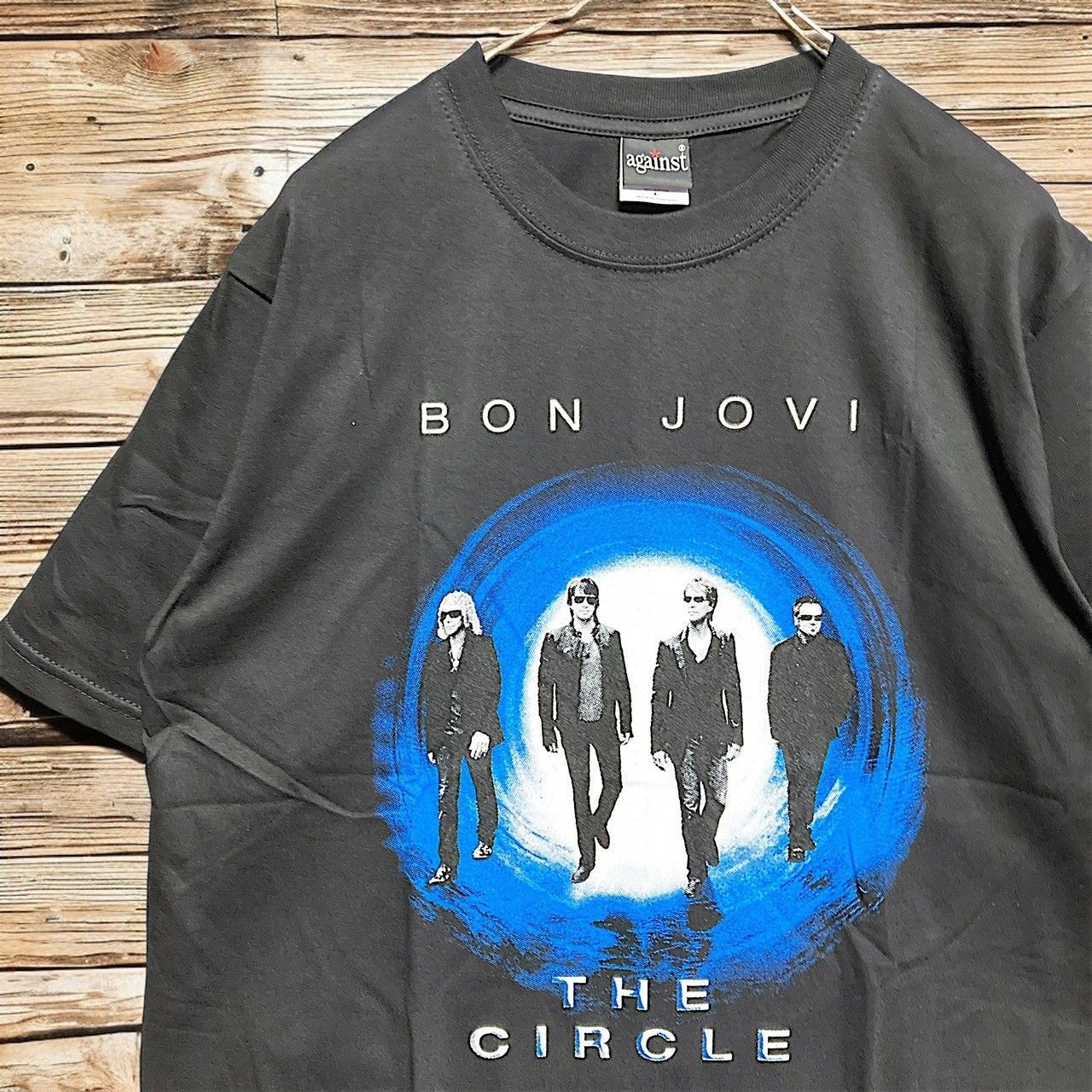 ◉ ボンジョヴィ ボンジョビ BON JOVI 黒 バンド Tシャツ tee ティー 