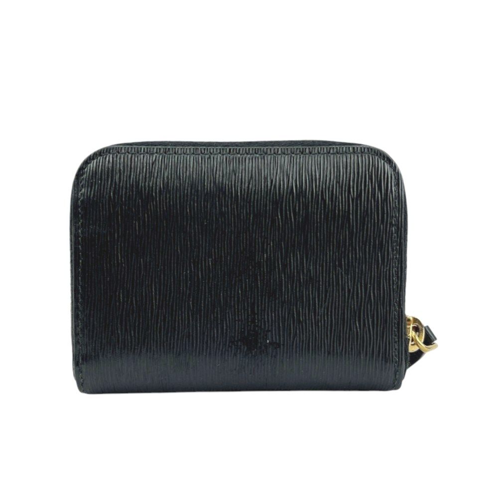 【美品】 PRADA プラダ ラウンドファスナー 財布 コインケース 小銭入れ □美品□ プラダ ラウンドジップ コイン カードケース 小銭入れ