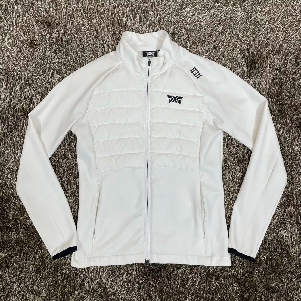 PGX ゴルフ ハイブリッド キルティング ジップアップ ジャケット アウター M