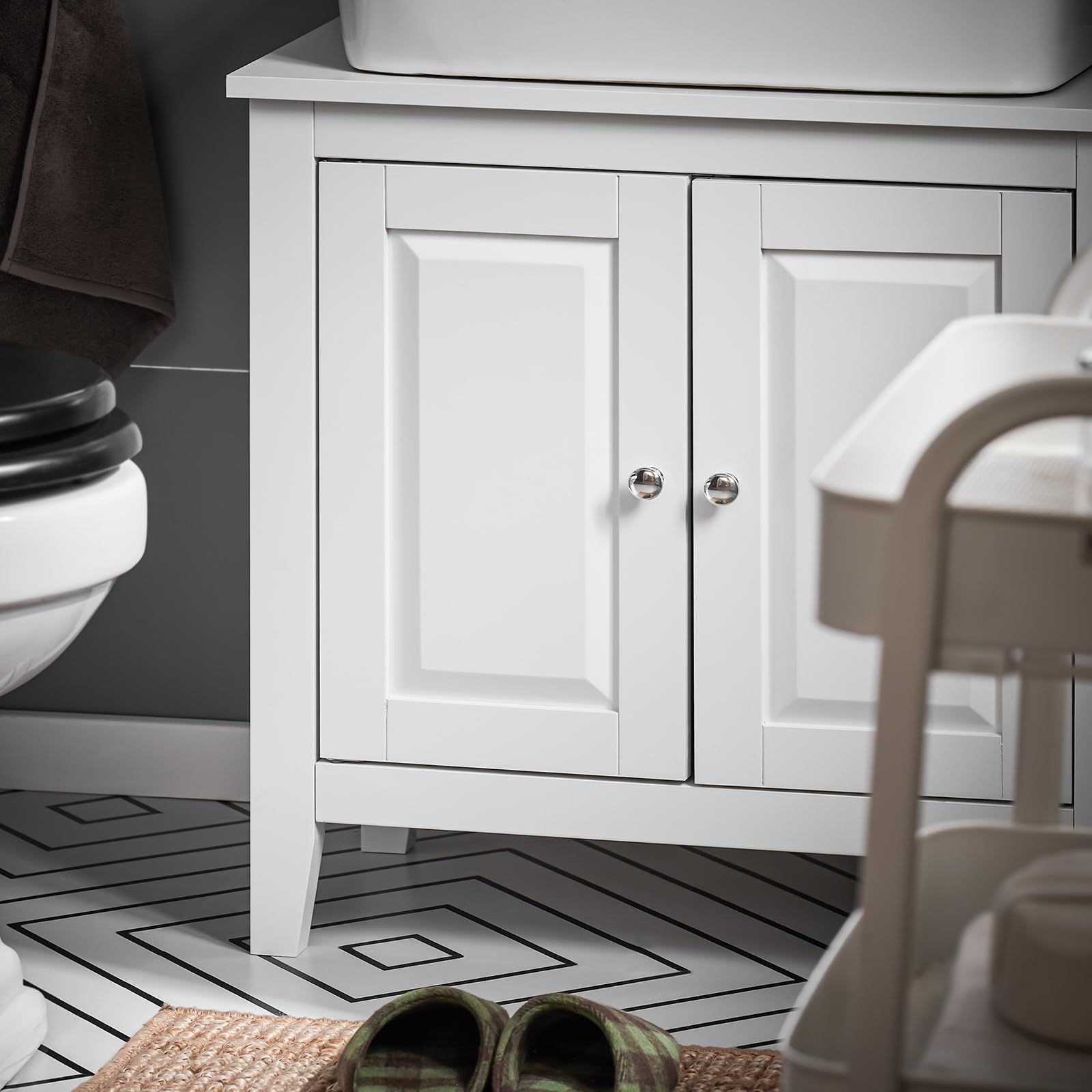 洗面台下収納キャビネット 幅60*奥行30*高さ62cm 収納棚 洗面台下収納キャビネット 幅60*奥行30*高さ62cm 収納棚