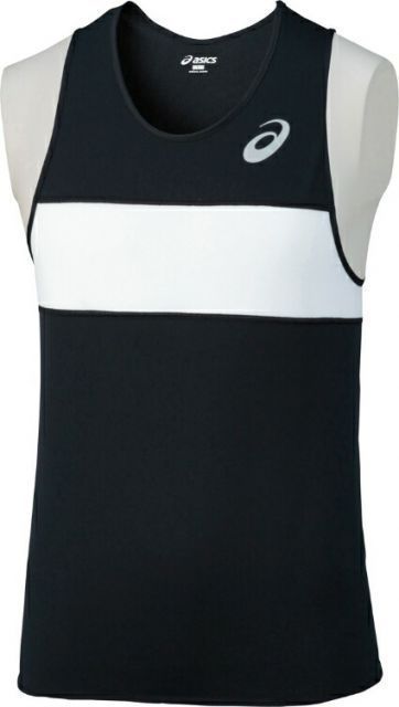 asics アシックス SINGLET ブラック XL XT1039 90 | スポーツ用品 スポーツ グッズ ツール アクセサリー 雑貨 小物 使いやすい 陸上 衣類 メンズ 男性用 XL ウエア シャツ 目立つ ランニング トップス 