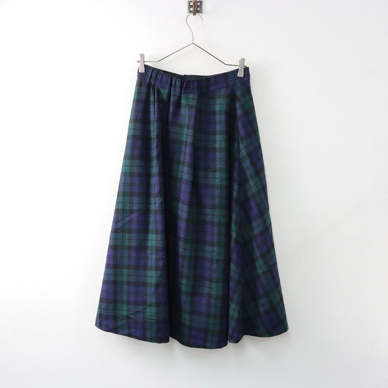 HUG Ō WäR 新品・未使用　ブラックウォッチフリンジラップスカート ハグオーワー Hug O War ウール ブラックウォッチ フリンジ ラップ