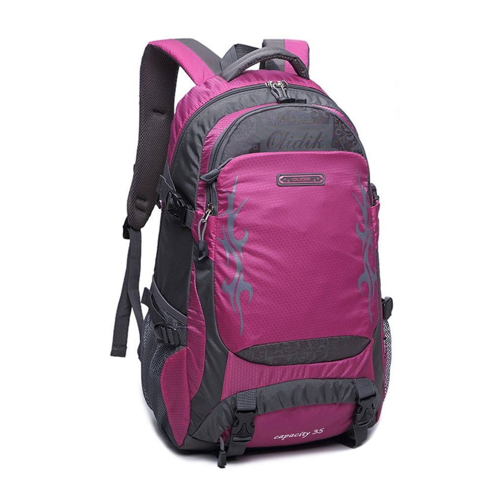 ☆ Rose Red ☆ Rucksack Mountaineering Approx 30L Rucksack Rucksack Backpack Daypack Mountaineering Rucksack Mountaineering Rucksack Disaster Prevention Rucksack Lightweight Lightweight Multifunctional Outdoor Trekking Camping Mountaineering Gear for Men Women and Men