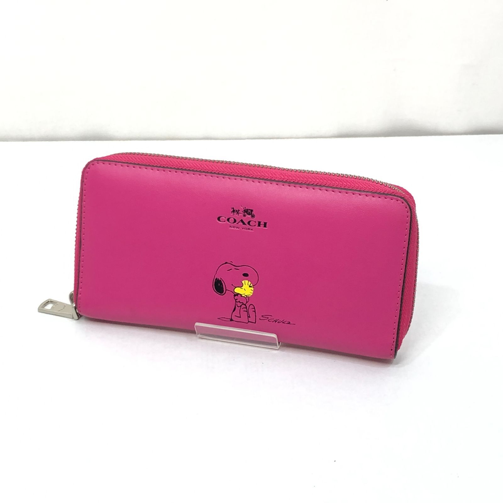 COACH NEW YORK コーチ スヌーピー ピンク 長財布