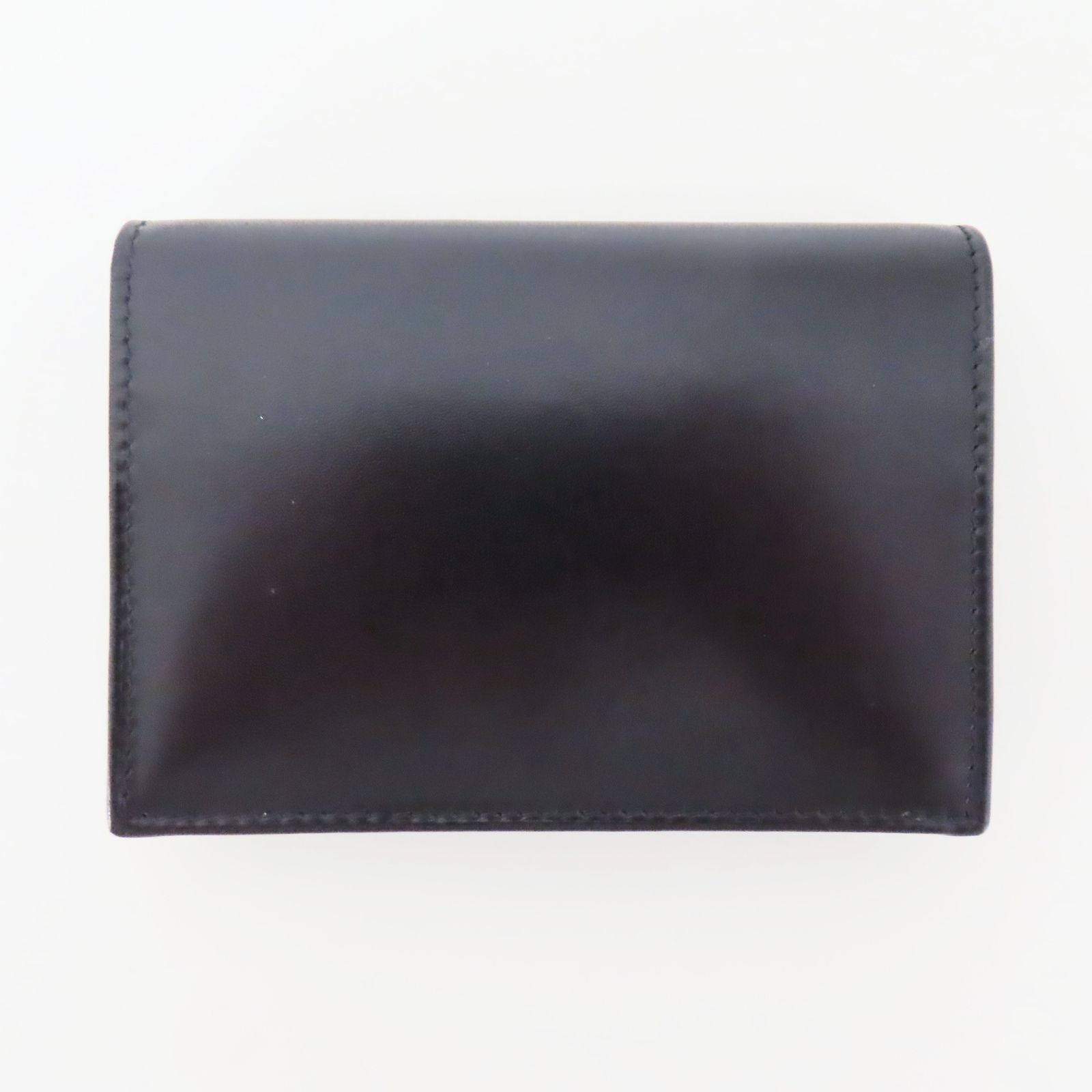 T08 dunhill ダンヒル ロゴ レザ― カードケース 名刺入れ ブラック  