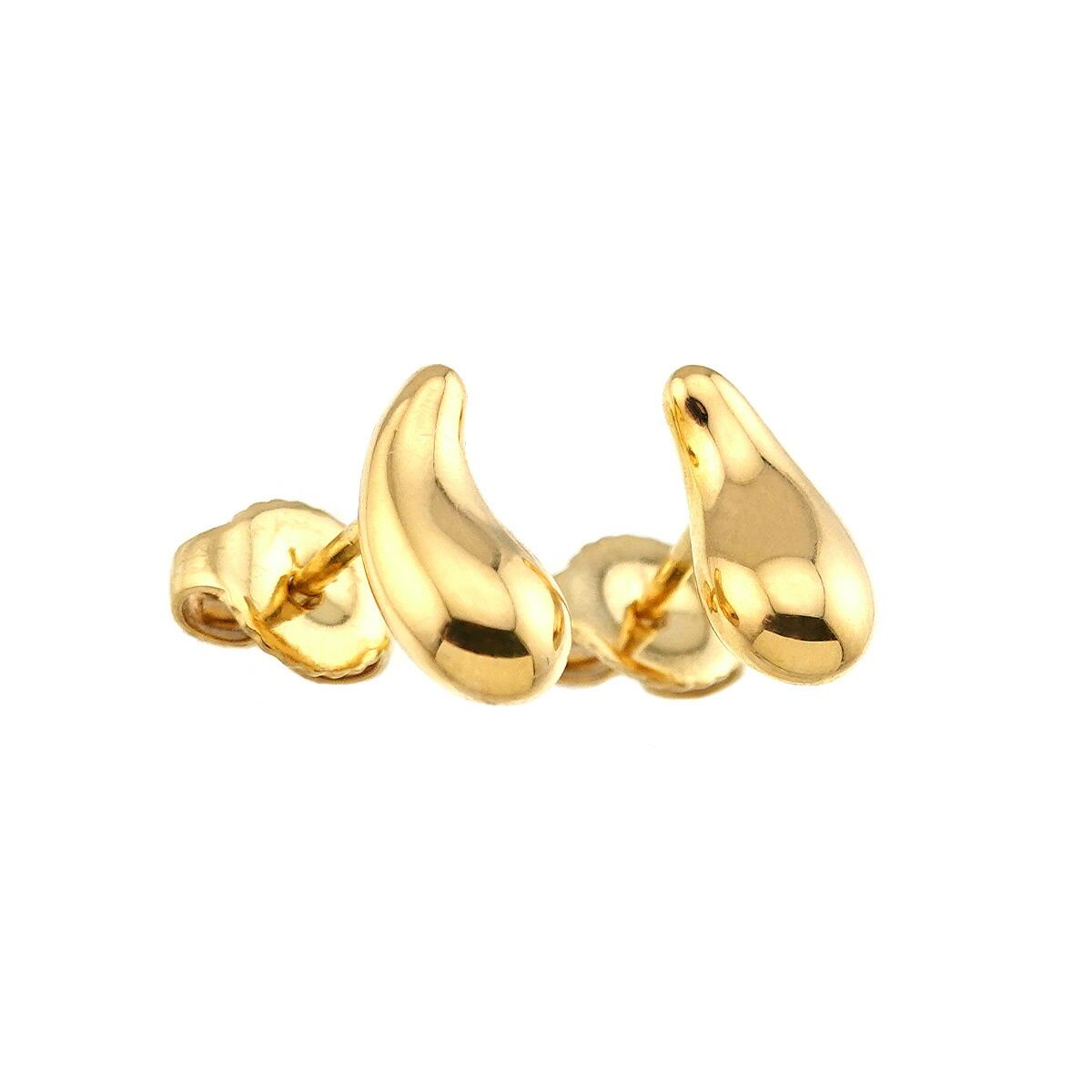 ティファニー TIFFANY&Co. ティアドロップ ピアス 3.5g K18 YG