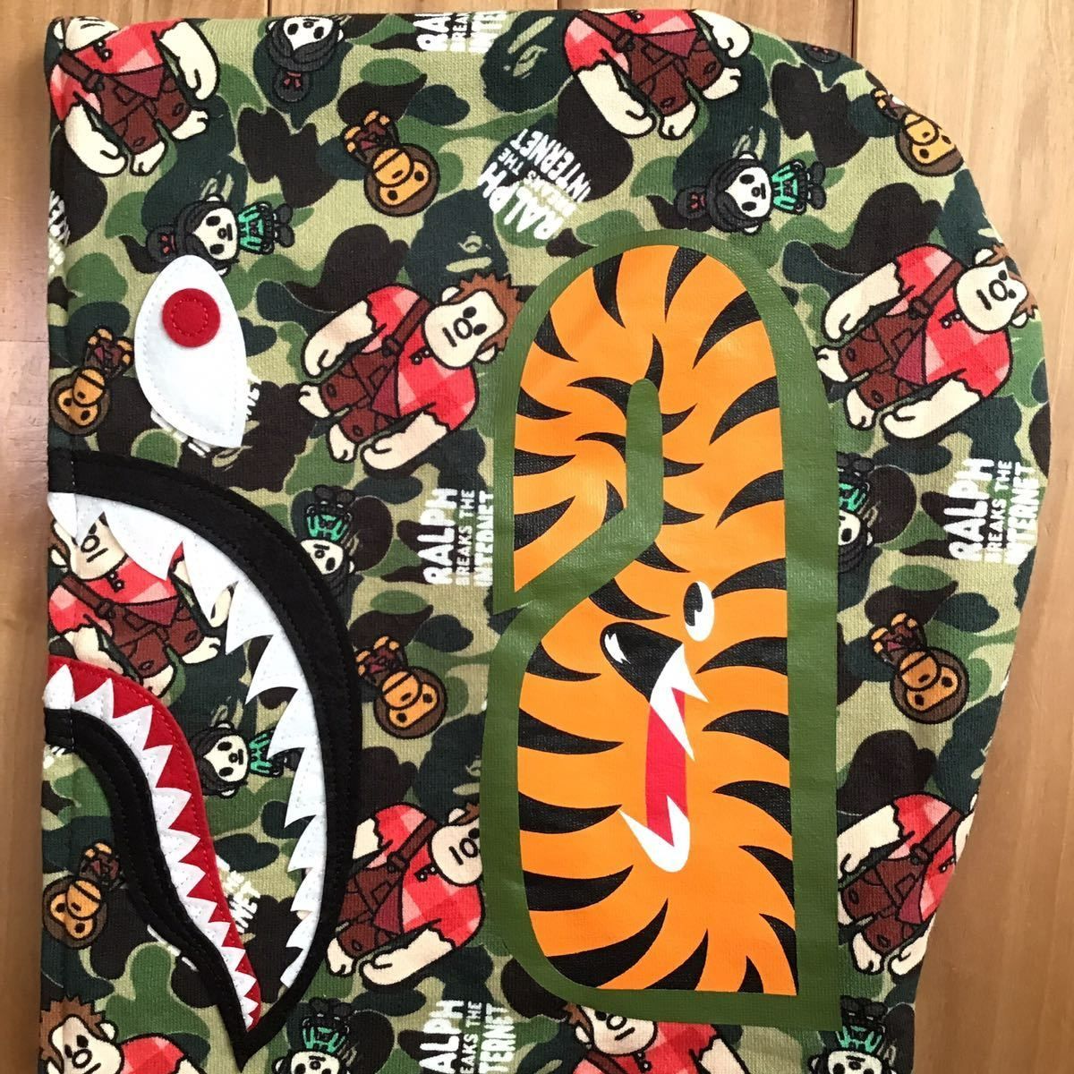 ☆美品☆ ディズニー × BAPE シュガーラッシュ シャーク パーカー L 