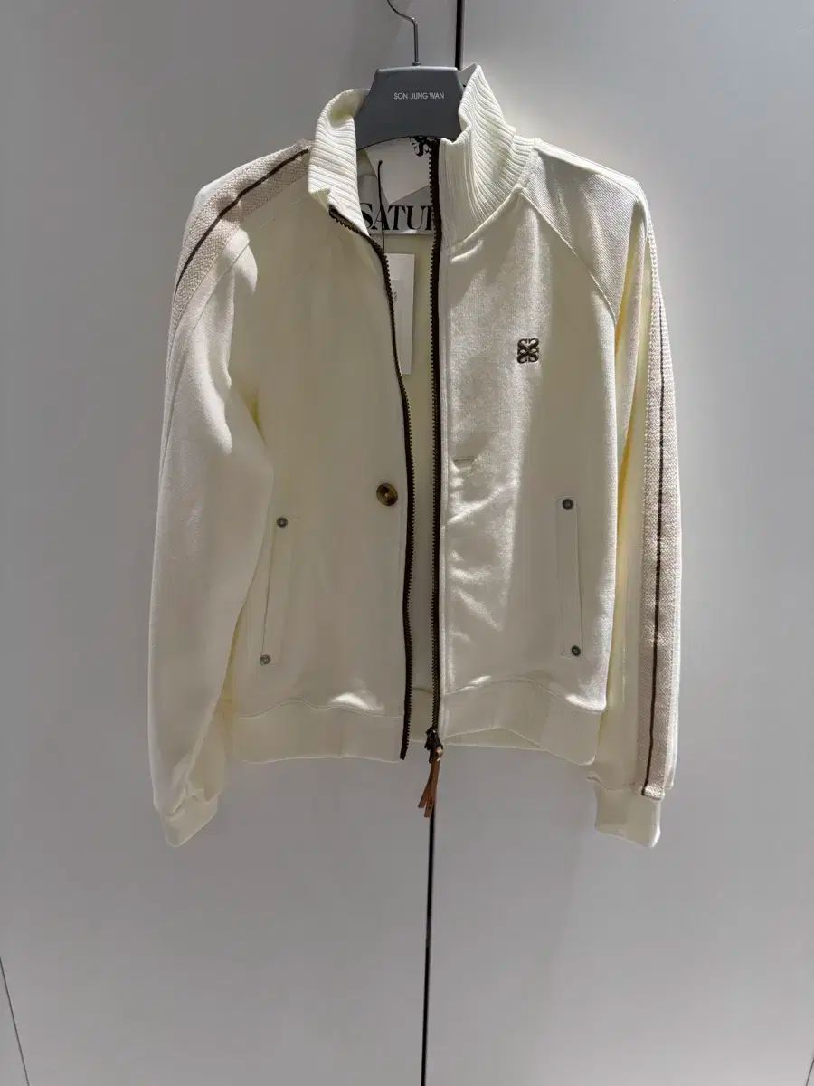 新テリー トラック ジャケット アイボリー