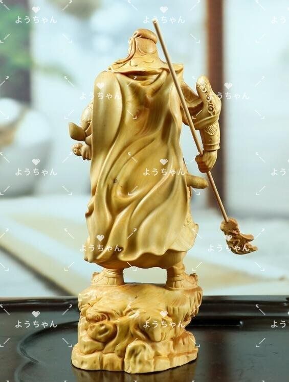 極上品 仏教工芸 精密細工 関羽像 精密彫刻 武財神 中国武将