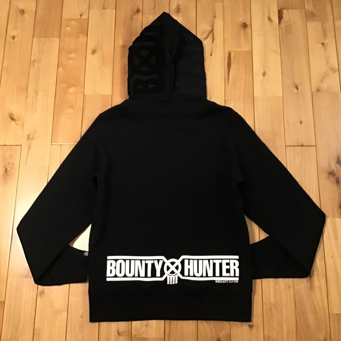 ☆激レア☆ BOUNTY HUNTER × BAPE shark full zip hoodie Mサイズ シャーク パーカー a bathing  ape バウンティハンター エイプ ベイプ - メルカリ