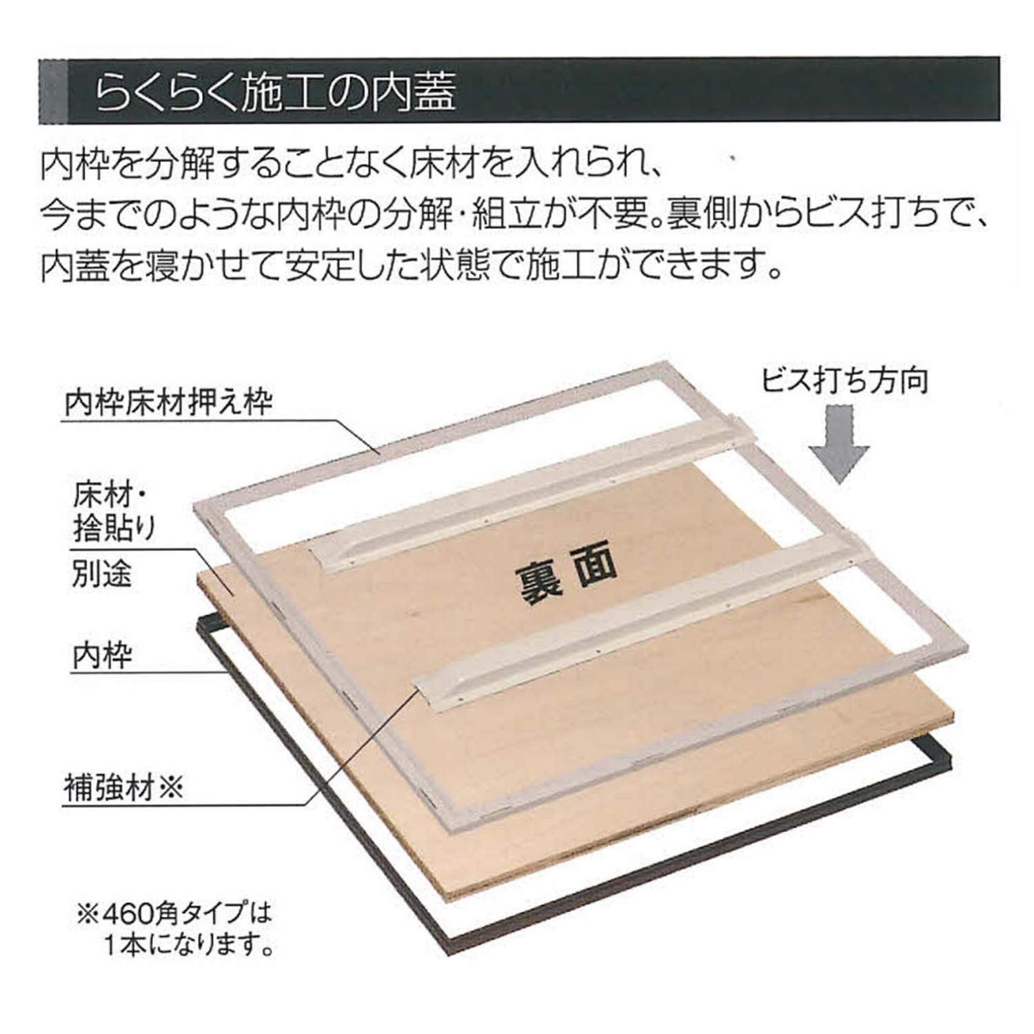 点検口 らくらく気密床下点検口