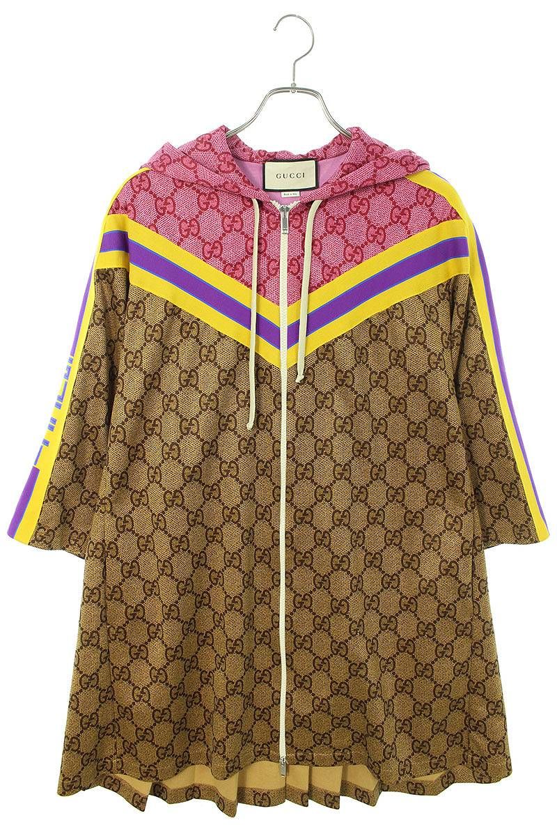 グッチ 550596 XJADG GG柄テクニカルジャージーバックプリーツブルゾン  