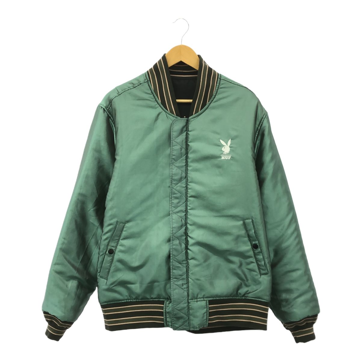 HUF×PLAYBOY ハフ×プレイボーイ コラボ リバーシブル スタジャン