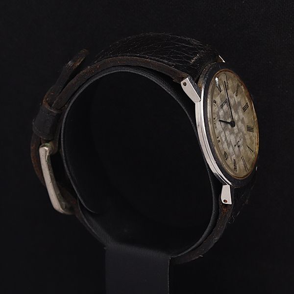 セイコー 手巻き 2559-0180 シャリオ シルバー文字盤 24石 ラウンド  